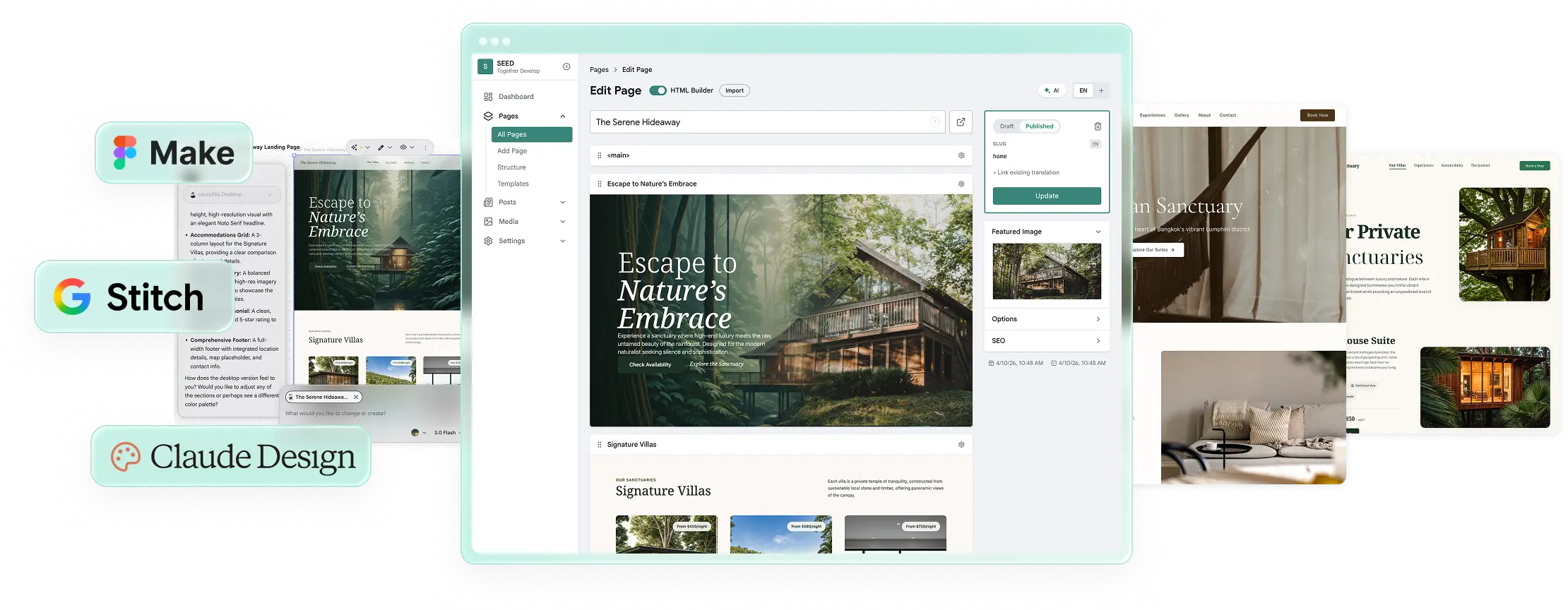 SeedWebs admin preview